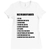 rules for dating my daughter shirt t shirt perfect father's gift Ladies Fitted T-Shirt