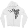 girl butterfly head Zipper Hoodie