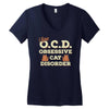 i have o.c.d obsessive cat disorder Women's V-Neck T-Shirt