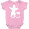 bear grills bbq funny Baby Onesie