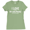 i love my girlfriend Ladies Fitted T-Shirt