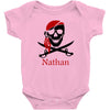 personalized pirate Baby Onesie