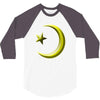gay pride star and crescent 3/4 Sleeve Shirt