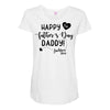Happy First Father's Day Daddy Maternity Scoop Neck T-shirt