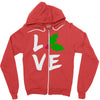 love christmas trending Zipper Hoodie