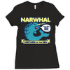 narwhal Ladies Fitted T-Shirt