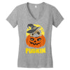 pugkin Women's V-Neck T-Shirt