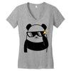 panda bear Women's V-Neck T-Shirt