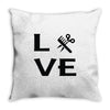 love hairstylist Throw Pillow