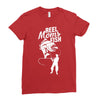 reel moms fish Ladies Fitted T-Shirt