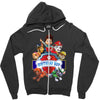 paw patrol birtday boy Zipper Hoodie