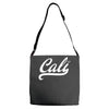 cali black logo Adjustable Strap Totes