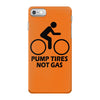 pump tires not gas earth friendly green living cool nerd geek shirt t iPhone 7 Case