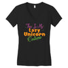 this is my lazy unicorn costume Women's V-Neck T-Shirt