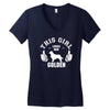This Girl Loves Her Golden Women's V-Neck T-Shirt