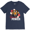 Girl Power White Write V-Neck Tee