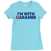 i am with harambe Ladies Fitted T-Shirt