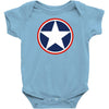 star us america  independence Baby Onesie
