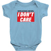 Breaking News i Don't Care Baby Bodysuit