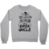 You Cant Scare Me I am Biker Uncle Crewneck Sweatshirt