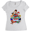 paw patrol birthday boy grandpa Women's Triblend Scoop T-shirt