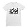 Dogs Because People Suck Ladies Fitted T-Shirt