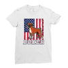 usa boxer flag Ladies Fitted T-Shirt