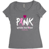 pink spread the hope Women's Triblend Scoop T-shirt