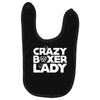 crazy boxer lady Baby Bibs