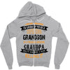 Super Cool Grandson Of A Freaking Awesome Grandpa Zipper Hoodie