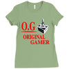 old school gamer Ladies Fitted T-Shirt