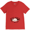 April Peeking Out Asian Baby Boy V-Neck Tee