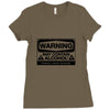 may contain alcohol Ladies Fitted T-Shirt