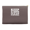 keep earth clean it's not uranus Accessory Pouches