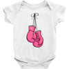 boxing gloves breast cancer Baby Bodysuit
