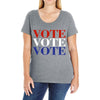 Vote Vote Vote America Ladies Curvy T-Shirt