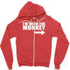 im with monkey Zipper Hoodie