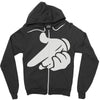 mickey hands gun Zipper Hoodie