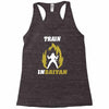 train insaiyan Racerback Tank