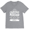 Queens Are Born In May V-Neck Tee
