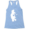 sax player lady face optical illusion Racerback Tank