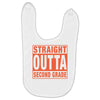straight outta second grade Baby Bibs
