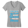 Papaw Was Created because Grankids Need Real Hero Women's V-Neck T-Shirt