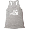 not at the table carlos hangover Racerback Tank