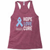hope love cure stomach cancer awareness Racerback Tank