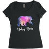Baby Bear Women's Triblend Scoop T-shirt