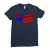 us hot dog Ladies Fitted T-Shirt