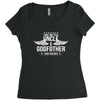 i have two titles uncle and godfather Women's Triblend Scoop T-shirt