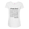i Found Jesus Maternity Scoop Neck T-shirt