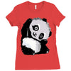 happy panda Ladies Fitted T-Shirt